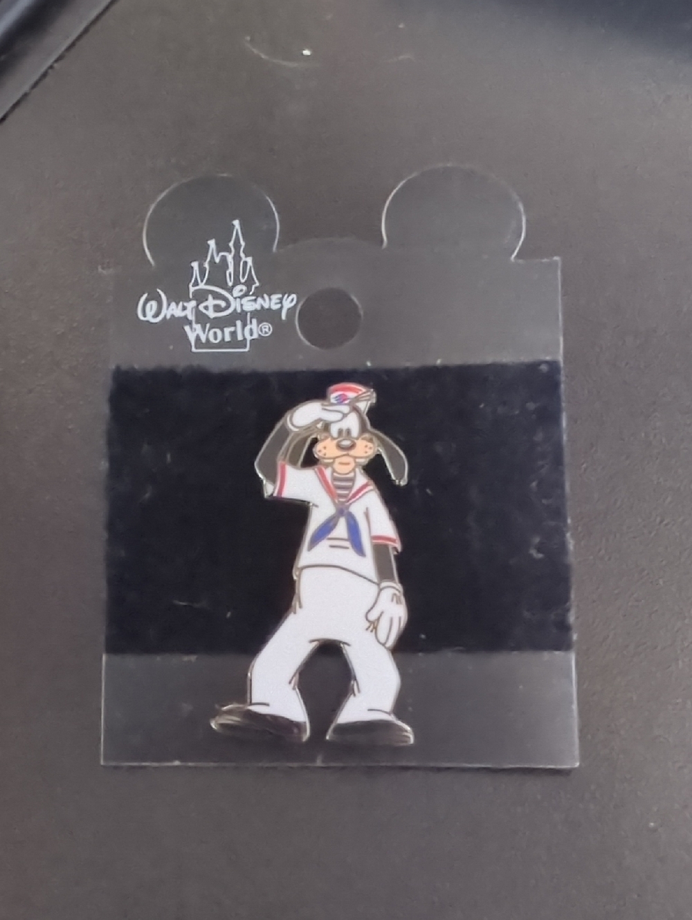 Disney Silver Mickey Icon Enamel Pin